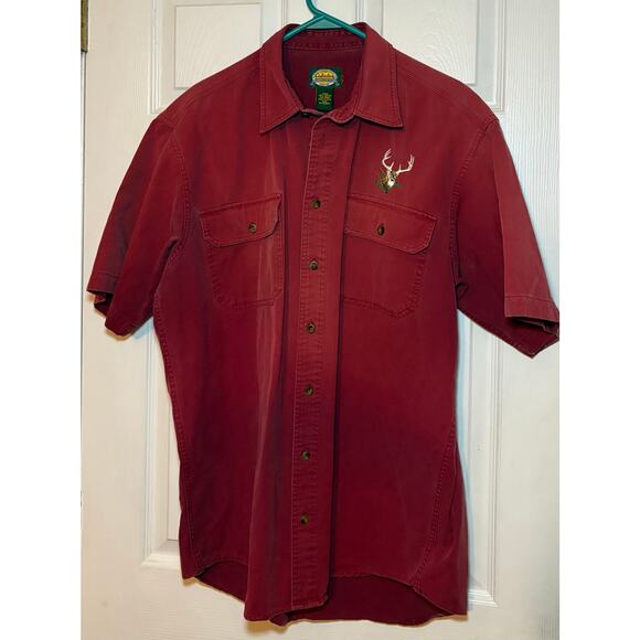 Cabela’s casual button up shirt. Red size XL - Picture 1 of 3